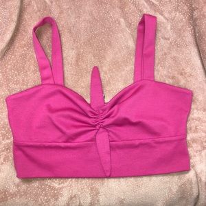 Divided Pink Top (WORN ONCE)